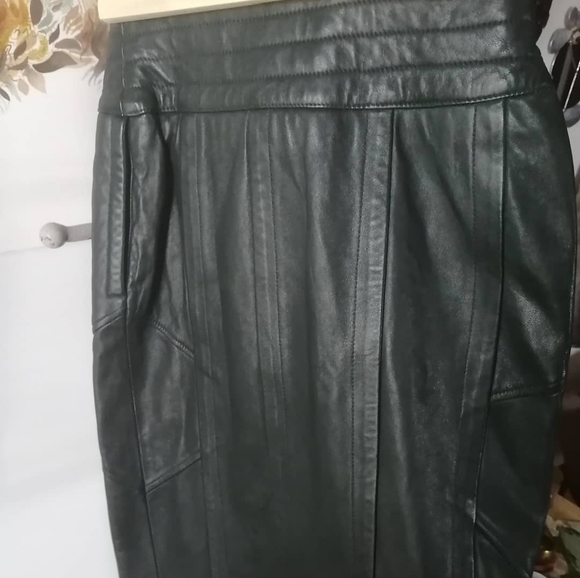 Leather Pencil Skirt Milanoza - Picture 2 of 7